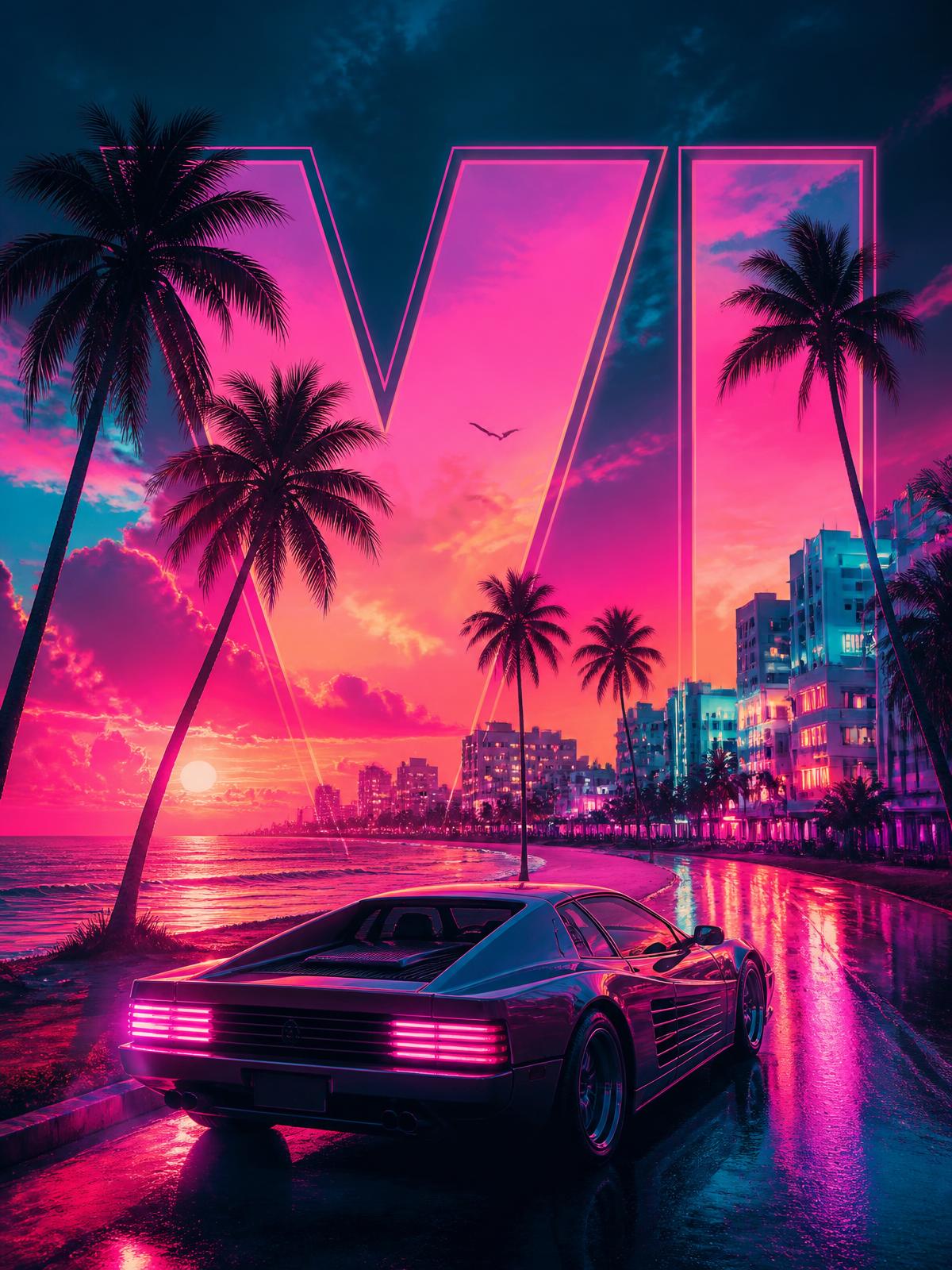 Pôster GTA VI Vice City
